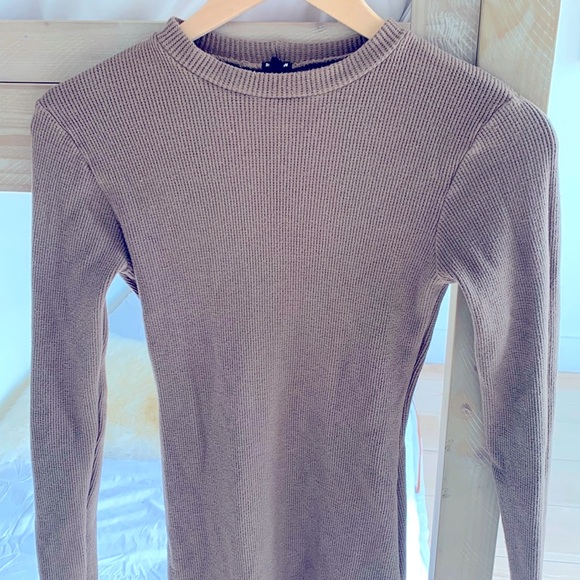 MONROW S Olive long too or dress♥️ worn once♥️ - Picture 6 of 7